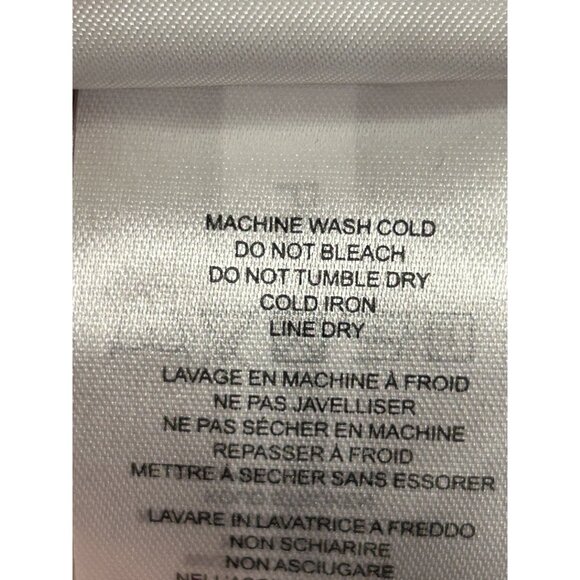 LYSSÉ Printed Satin Long Sleeve Button Shirt in Experimental Paint - Sz M - NWT - Picture 10 of 10